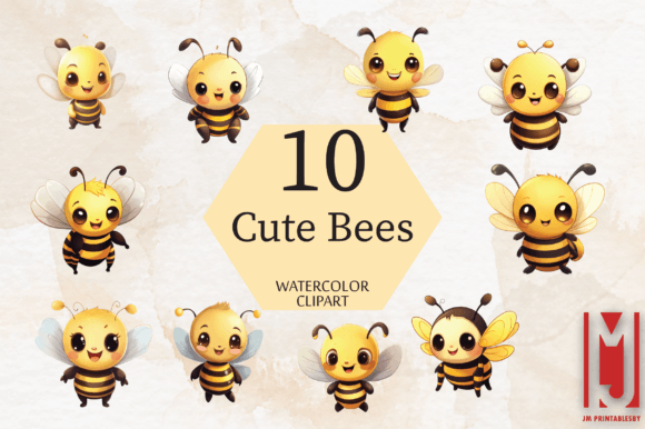 Adorable Cute Bees Clipart for Creative Projects