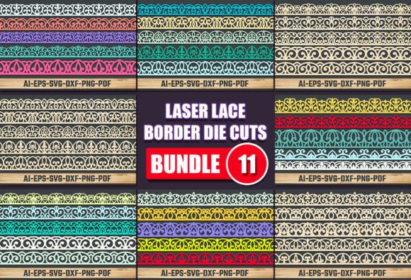 Discover the Versatility of Laser Cut Lace Border Die Cuts Bundle 12