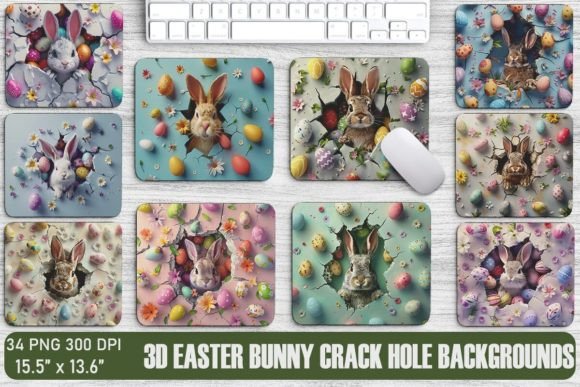 Explore Creative 3D Easter Bunny Backgrounds