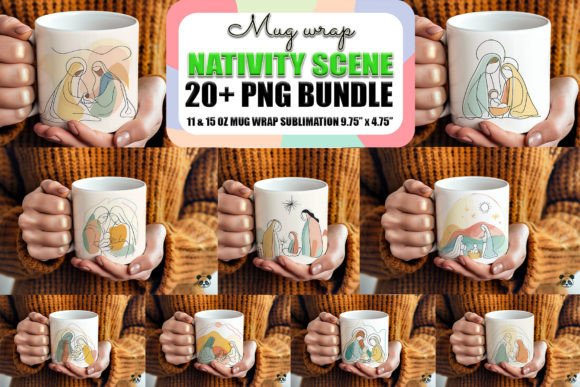 Exploring the Nativity Scene Mug Wrap Bundle: A Unique Christmas Gift Option