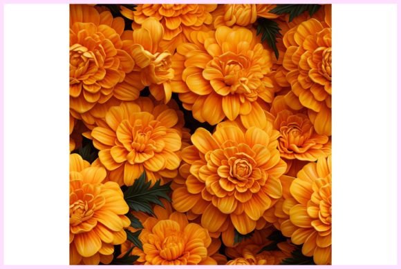 Marigold Flowers Seamless Pattern: Creative Versatility