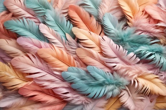 Pastel Feather Background: A Versatile and Elegant Design Choice