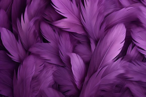 Purple Feathers Digital Paper: Elevate Your Design