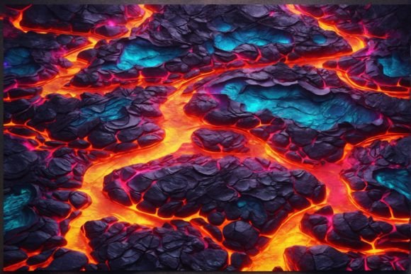 Strategic Use of Neon Lava Texture for Enhanced Creativity and Branding