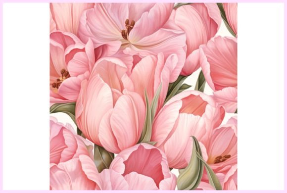 Unlock Endless Creativity with Tulip Flower Seamless Pattern