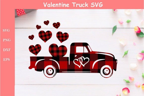 Valentine Truck SVG - Buffalo Plaid SVG: A Perfect Blend for Creative Projects