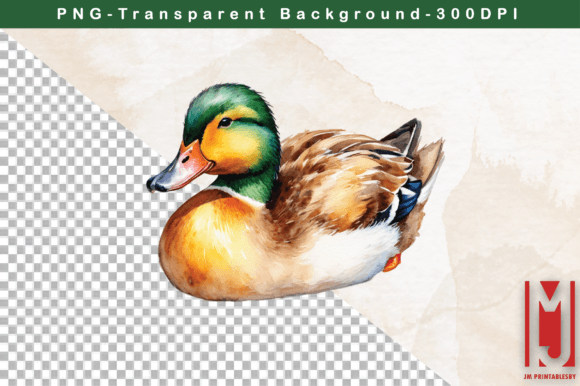 Watercolor Duck Clipart: A Versatile and Charming Addition to Your Creative Toolkit