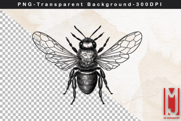 Watercolor Halloween Bee Clipart for Creative Projects