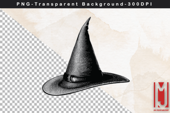 Watercolor Witch Hat Clipart: A Versatile and Creative Design Element
